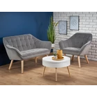 Kép 2/2 - ELEGÁNS FORMÁJÚ KANAPÉ SZÜRKE SZÍNBEN 