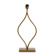 KÜLÖNLEGES FORMAJÚ ANTIK BRONZ SZÍNŰ ASZTALI LÁMPA 56 CM