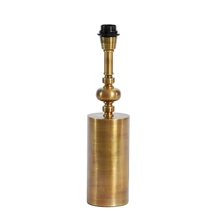 FÉNYES ANTIK BRONZ SZÍNŰ ASZTALI LÁMPATEST FÉMBŐL 38 CM