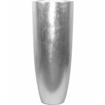 DEKORATÍV  DESIGN PADLÓVÁZA EZÜST SZÍNBEN 92 CM