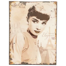 AUDREY HEPBURN FALIKÉP FÉMBŐL