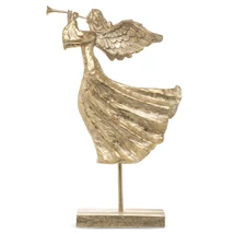 KÜLÖNLEGES KARÁCSONYI ANGYAL FIGURA ARANY SZÍNŰ 51 CM