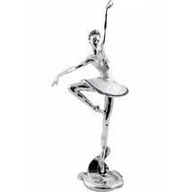 EZÜST SZÍNŰ PIRUETTEZŐ BALERINA