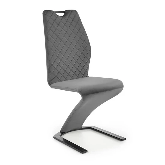 SZÜRKE SZÍNŰ STEPPELT KÁRPITOZÁSÚ TÁRGYALÓSZÉK 