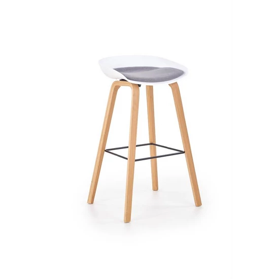 TÁMLA NÉLKÜLI MODERN STÍLUSÚ BÁRSZÉK FA LÁBBAL