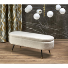Kép 2/3 - ELEGÁNS KRÉM  SZÍNŰ PAD PRAKTIKUS TÁROLÓ RÉSSZEL 120 CM