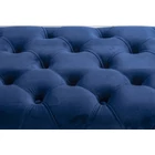 Kép 2/2 - ELEGÁNS KLASSZIKUS PAD ARANY SZÍNŰ LÁBBAL , KÉK BÁRSONY SZÖVETTEL 116 CM