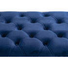 Kép 2/2 - ELEGÁNS KLASSZIKUS PAD ARANY SZÍNŰ LÁBBAL , KÉK BÁRSONY SZÖVETTEL 116 CM
