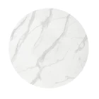 Kép 5/6 - ELEGÁNS FHÉR ÉS ARANY SZÍNŰ KÖR ALAKÚ ASZTAL MÁRVÁNY HATÁSÚ LAPPAL 90 CM