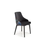 Kép 1/2 - TÁRGYALÓSZÉK ELEGÁNS HÁTTÁMLÁVAL FEKETE SZÍNBEN