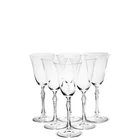 Kép 1/2 - VÖRÖSBOROS KRISTÁLY POHÁR SZETT 6 DARABOS 350 ML-ES