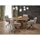 Kép 4/6 - ARTDECO STÍLUSÚ KÖR ALAKÚ ÉTKEZŐASZTAL FÁBÓL 136 CM