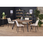 Kép 3/6 - DESIGN BŐVÍTHETŐ ÉTKEZŐASZTAL ÉS TÁRGYALÓASZTAL FÉM LÁBBAL 220 CM