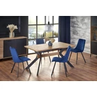 Kép 2/7 - DESIGN BŐVÍTHETŐ TÁRGYALÓ ILLETVE ÉTKEZŐASZTAL FÉM PORSZÓRT LÁBBAL 220 CM
