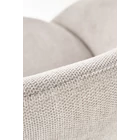 Kép 2/2 - ELEGÁNS EGYEDI DESIGN FÉM LÁBÚ BEIGE ÉTKEZŐSZÉK