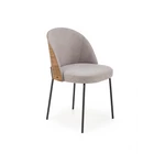 Kép 1/3 - FA BETÉTES DESIGN SZÉK FÉM LÁBBAL
