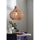 Kép 2/4 - RATTAN FÜGGESZTÉK NAGY MÉRETBEN BARNA SZÍNBEN 50 CM
