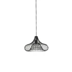Kép 1/2 - EGYEDI FORMÁJÚ FEKETE SZÍNŰ DESIGN FÜGGŐLÁMPA 39 CM