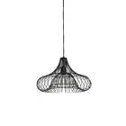 Kép 1/2 - EGYEDI FORMÁJÚ FEKETE SZÍNŰ DESIGN FÜGGŐLÁMPA 50 CM