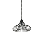 Kép 1/2 - EGYEDI FORMÁJÚ FEKETE SZÍNŰ DESIGN FÜGGŐLÁMPA 50 CM