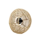 Kép 1/2 - KEREK MODERN FORMÁJÚ RATTAN FALIKAR 50 CM