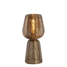 Kép 1/2 - BRONZ SZÍNŰ DESIGN ASZTALI LÁMPA FÉMBŐL