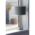 Kép 2/2 - MODERN LETISZTULT FORMÁJÚ EZÜST SZÍNŰ ASZTALI LÁMPA 39 CM