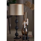 Kép 3/3 - ELEGÁNS ANYAGÁBAN MINTÁS ARANY SZÍNŰ LÁMPABÚRA 40 CM