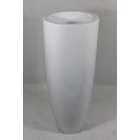 Kép 2/2 - NAGY MÉRETŰ FEHÉR SZÍNŰ DESIGN PADLÓVÁZA 104,5 CM