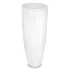 Kép 1/2 - NAGY MÉRETŰ FEHÉR SZÍNŰ DESIGN PADLÓVÁZA 104,5 CM