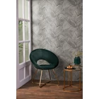 Kép 2/3 - SÖTÉTZÖLD SZÍNŰ ARANY LÁBÚ GÖMBÖLYŰ SZÉK DIVATOS DESIGN