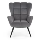 Kép 1/3 - MODERN DESIGN SZÜRKE FÜLES FOTEL