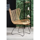 Kép 2/2 - ÚJ DESIGN RATTAN FOTEL FÉM LÁBBAL