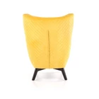 Kép 3/3 - SÁRGA SZÍNŰ DESIGN GOMBVARROTT FÜLES FOTEL