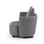Kép 2/3 - FÉLKÖR ALAKÚ DESIGN FOTEL PUFFAL