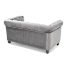 Kép 4/4 - SZÜRKE CHESTERFIELD STÍLUSÚ 2 SZEMÉLYES KANAPÉ