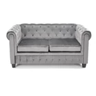 Kép 3/4 - SZÜRKE CHESTERFIELD STÍLUSÚ 2 SZEMÉLYES KANAPÉ