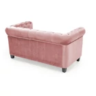 Kép 4/4 - RÓZSASZÍNŰ CHESTERFIELD STÍLUSÚ 2 SZEMÉLYES KANAPÉ