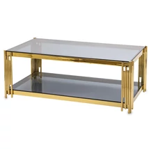 EXKLUZÍV EGYEDI FORMÁJÚ DOHÁNYZÓASZTAL ÜVEGLAPPAL 123 CM