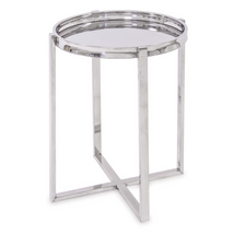 FÉM KÖR ALAKÚ LERAKÓASZTAL EGYEDI DESIGN 52 CM