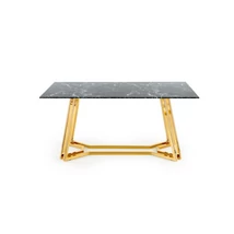 ÉTKEZŐASZTAL ÉS TÁRGYALÓASZTAL EXKLUZÍV KIVITEL ARANY LÁBBAL MÁRVÁNY LAPPAL 160 CM ÉTKEZŐASZTAL ÉS TÁRGYALÓASZTAL EXKLUZÍV KIVITEL ARANY LÁBBAL MÁRVÁNY LAPPAL 160 CM