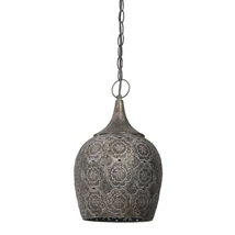 KELETI HATÁSÚ ÁTTÖRT MINTÁS FÉM FÜGGESZTÉK 39,5 CM