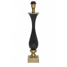 FEKETE ÉS ANTIK BRONZ SZÍNŰ ASZTALI LÁMPA 54 CM