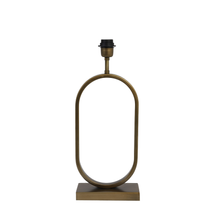 OVÁLIS FORMÁJÚ ANTIK BRONZ ASZTALI LÁMPATEST 45 CM