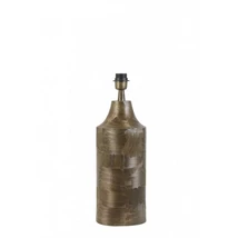 CSISZOLT FELÜLETŰ DESIGN BRONZ ASZTALI LÁMPA 50 CM