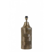 CSISZOLT FELÜLETŰ DESIGN BRONZ ASZTALI LÁMPA 50 CM