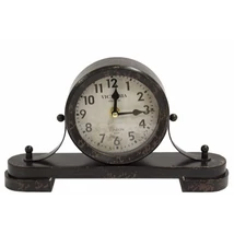 KANDALLÓ ÓRA FÉMBŐL "VICTORIA STATION" FELÍRATTAL  28 CM