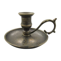 KLASSZIKUS STÍLUSÚ ANTIKOLT RÉZ GYERTYATARTÓ