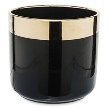 ELEGÁNS KERÁMIA KASPÓ ARANY ÉS FEKETE SZÍNBEN 15,5 CM