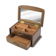 FA ÉKSZER ÉS BIZSUTARTÓ DOBOZ BARNA SZÍNBEN